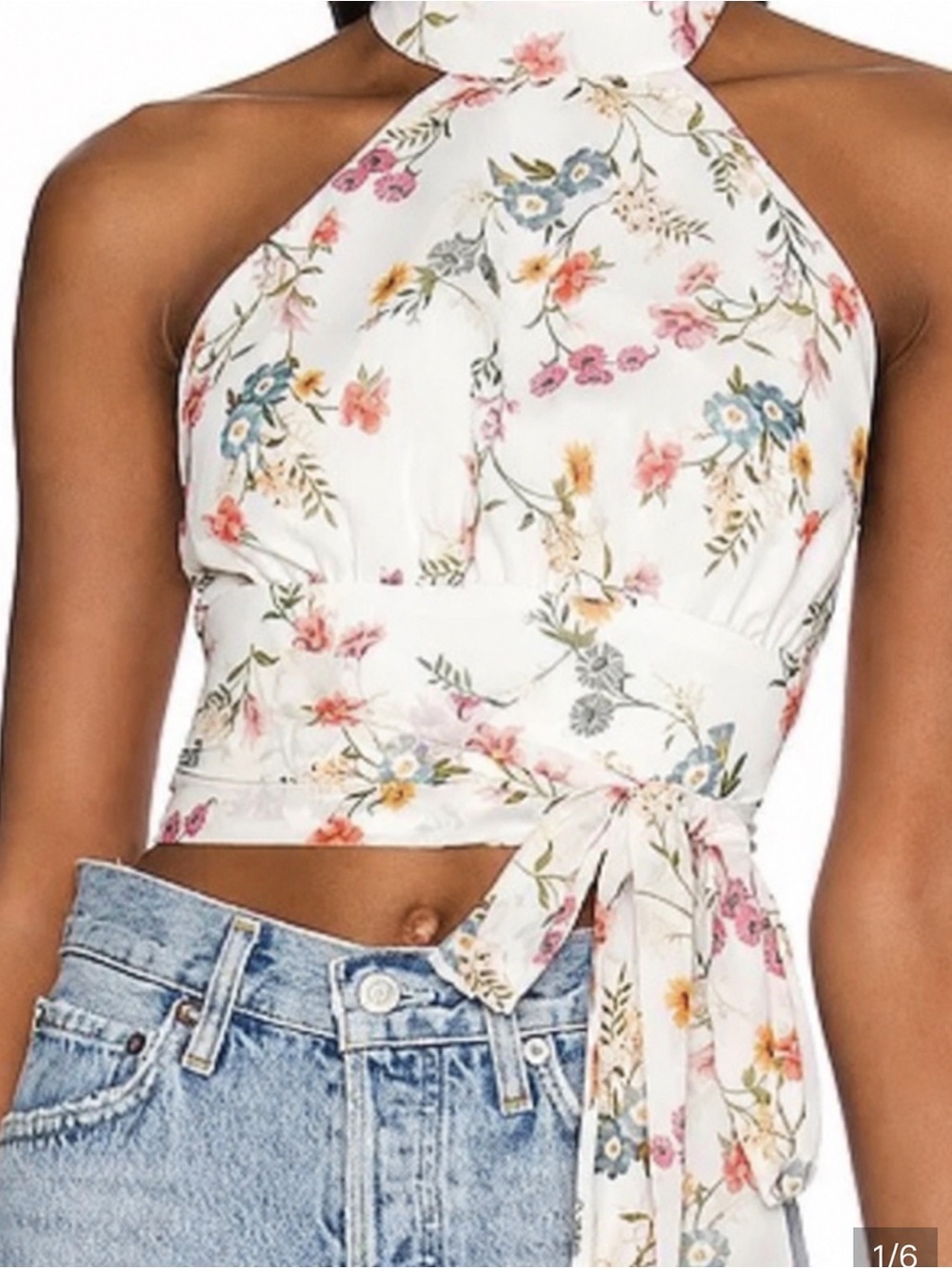 NWOT Amanda Uprichard X REVOLVE Aurelie Top in Pavilion Medium
